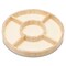 DIY Round Wooden Divided Serving Tray, Multiple Sizes, 5 Sections for Party | Woodpeckers
